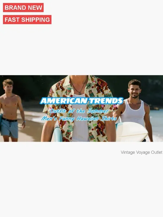 Men's Short Sleeve Button Down Hawaiian Shirt Regular Fit Polyester - Picture 7 of 7